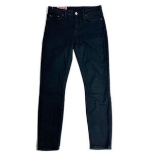 Acne Studios Bla Konst Climb Womens 28 Skinny Jeans Stay Black Mid Rise Stretch